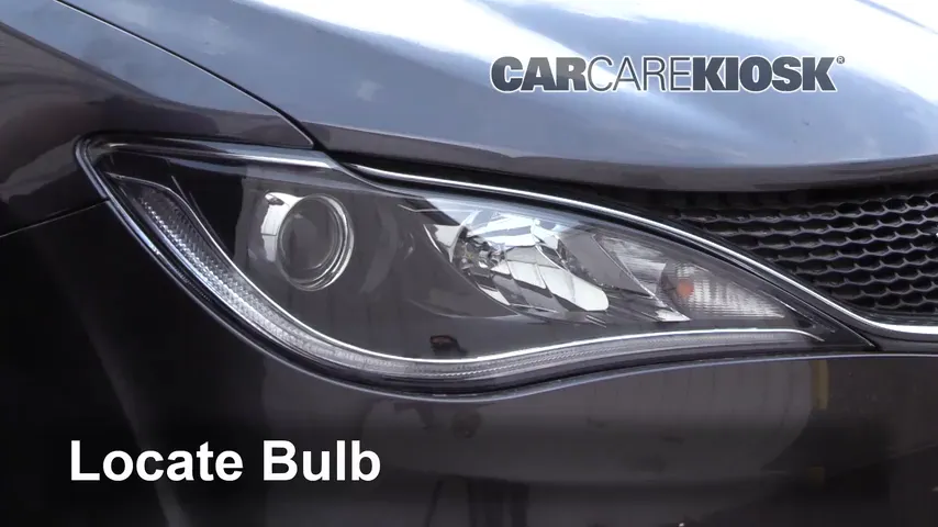2017 Chrysler Pacifica Touring 3.6L V6 Luces Faro delantero (reemplazar foco)
